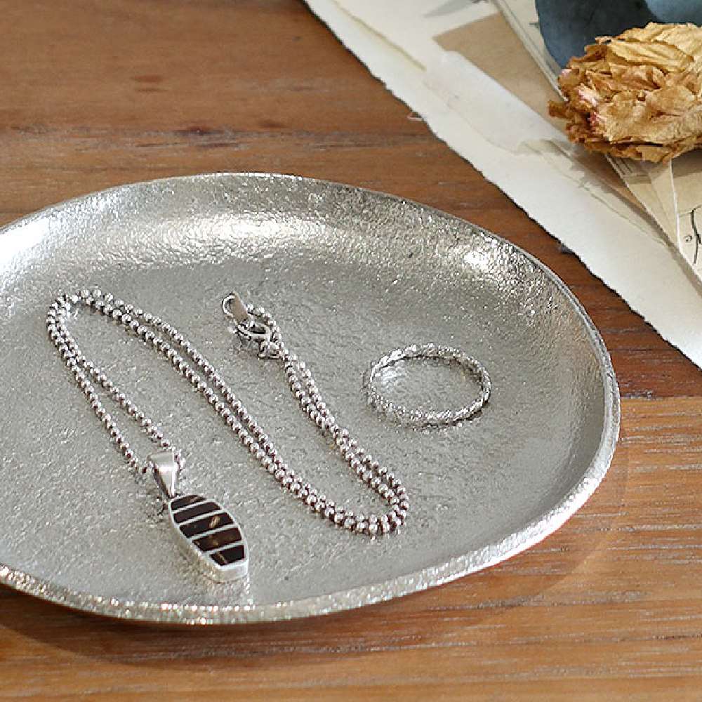 ラウンドトレイ 直径11.5cm 直径15cm アルミニウム シルバー