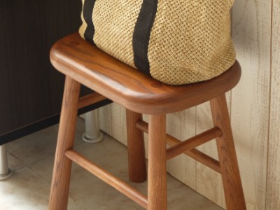 一生紀（ISSEIKI） スツール 木製 おしゃれ 椅子 オーク 完成品 高さ