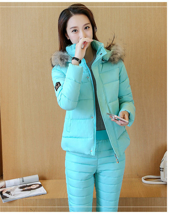 セットアップ レディース 中綿ジャケット ファー アウター 中綿パンツ