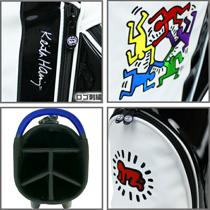 キースヘリング KHCB-02 スタンド キャディバッグ 9型 ユニセックス