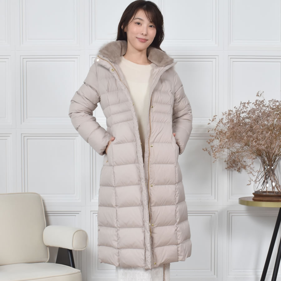 Merfirge ダウンコート レディース ダウンジャケット 撥水 防寒 ロング