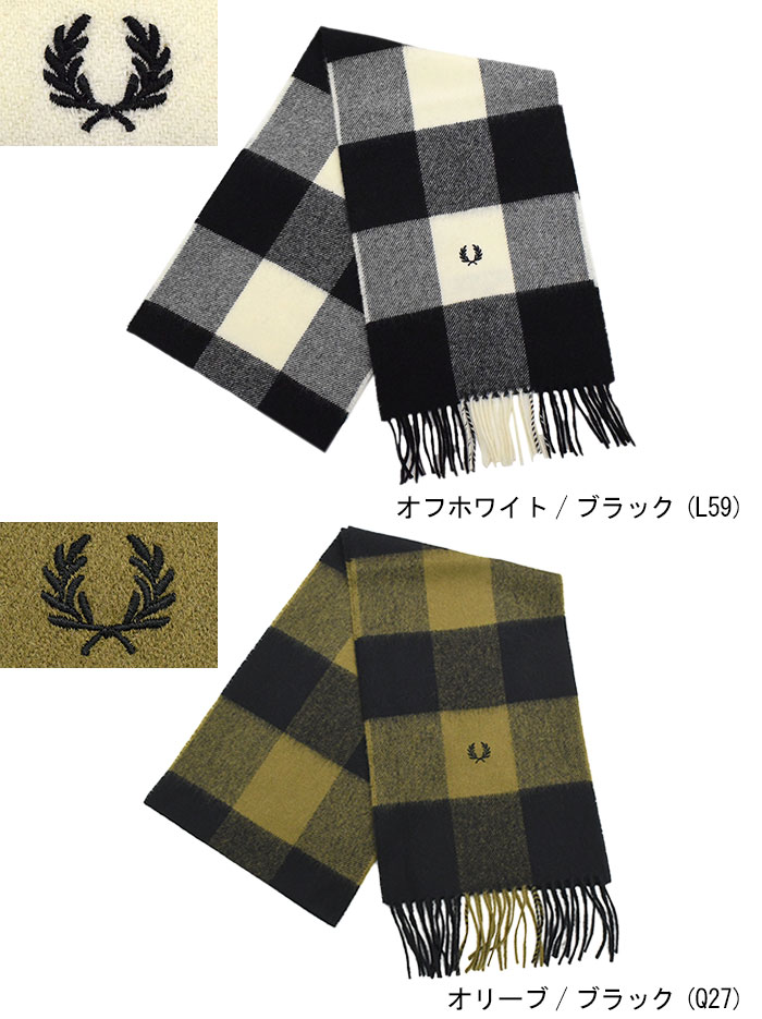 FRED PERRY（フレッドペリー） マフラー メンズ ギンガム スカーフ