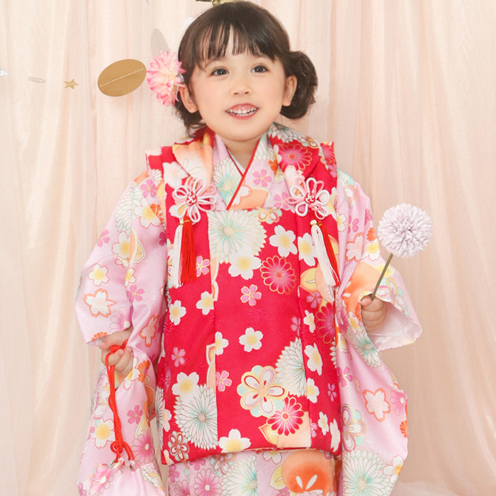 KYOETSU（京越） 七五三 着物 3歳 女の子 ひな祭り 【豪華9点フル