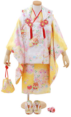 七五三 女の子 3歳 着物セット 被布セット 全6色 箱なし 着物 被布