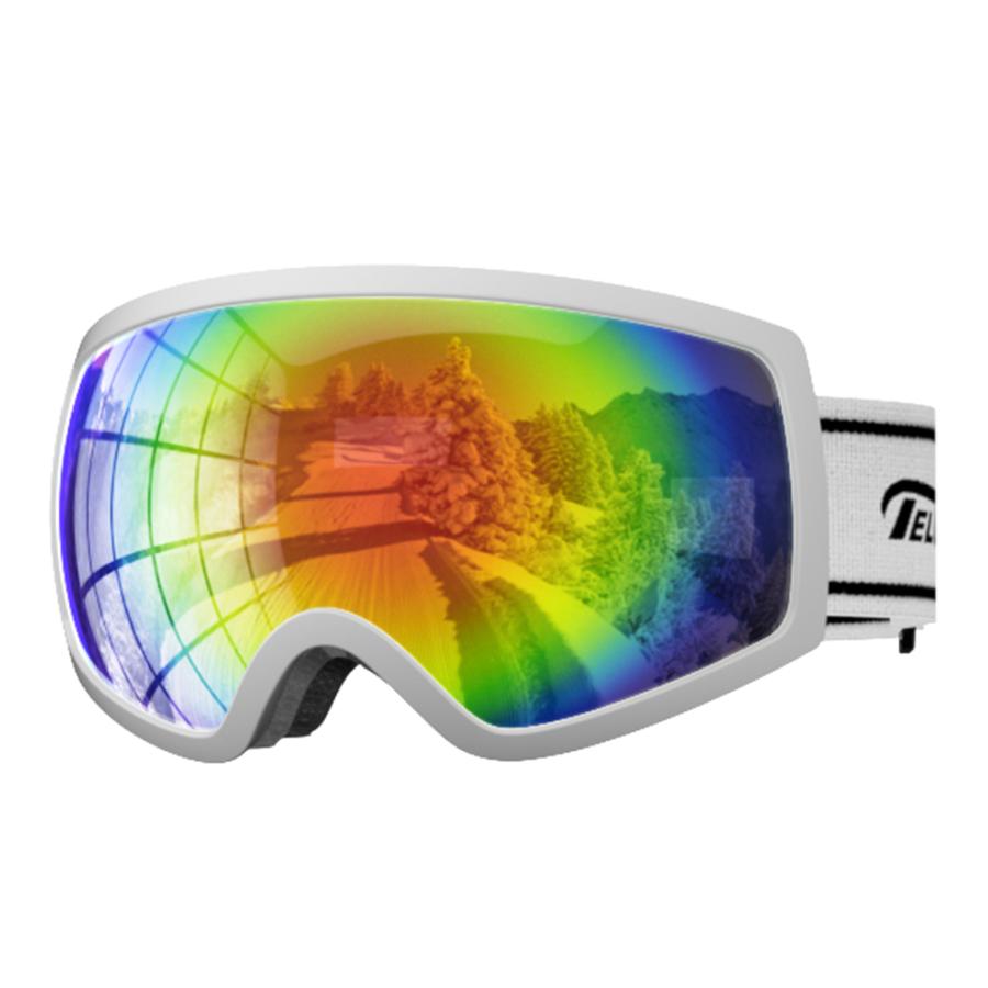 スノーボードゴ一グル 紫外線カット 曇り止め加工 UVカット メガネ使用