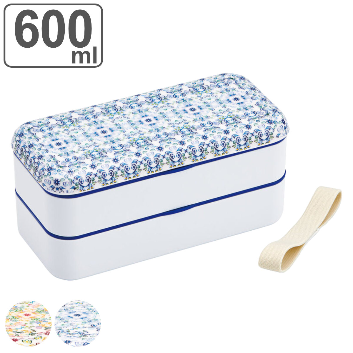 スケーター お弁当箱 シンプルランチボックス 2段 900ml 天平文様