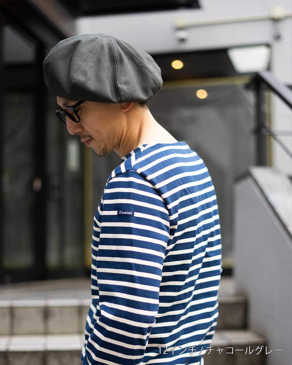 ベレー帽 メンズ 帽子 ビンテージ フェイス コットン サージ 洗える