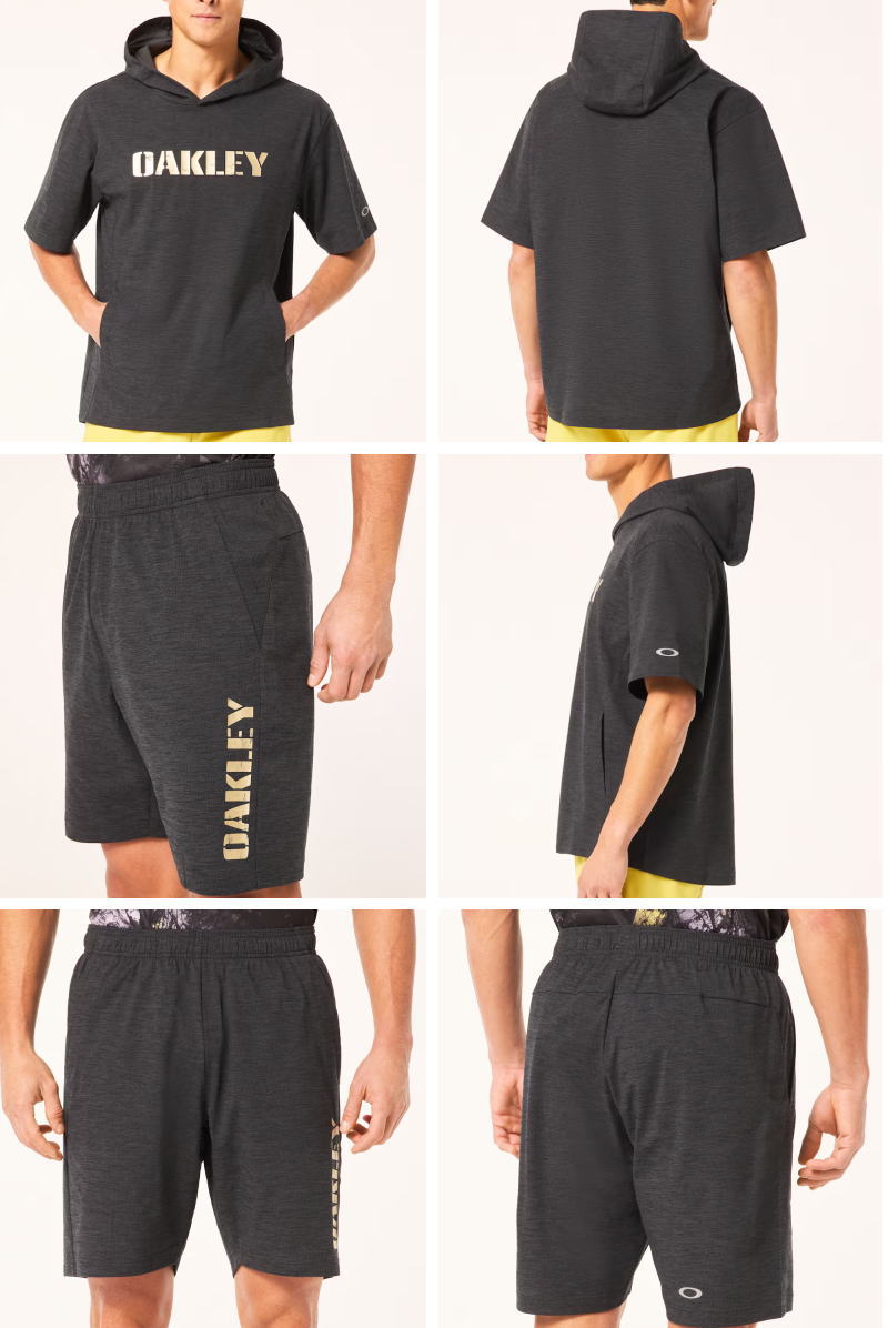 OAKLEY（オークリー） ニットシャツ 半袖 ハーフパンツ 上下 メンズ
