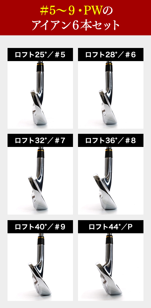 東邦ゴルフ アイアンセット NOW310 6本セット #5 6 7 8 9 PW