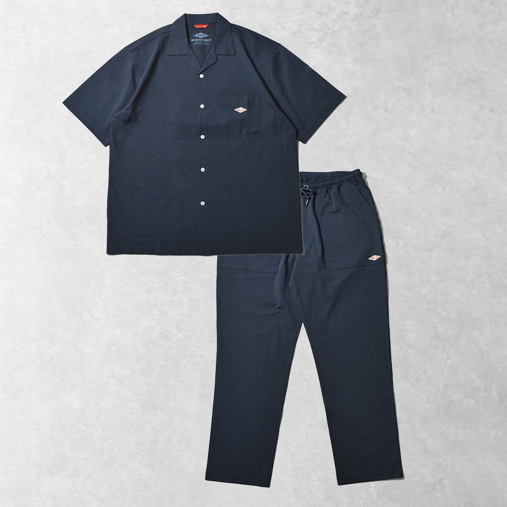 BALL セットアップ メンズ 2点セット オープンカラー シャツ イージー