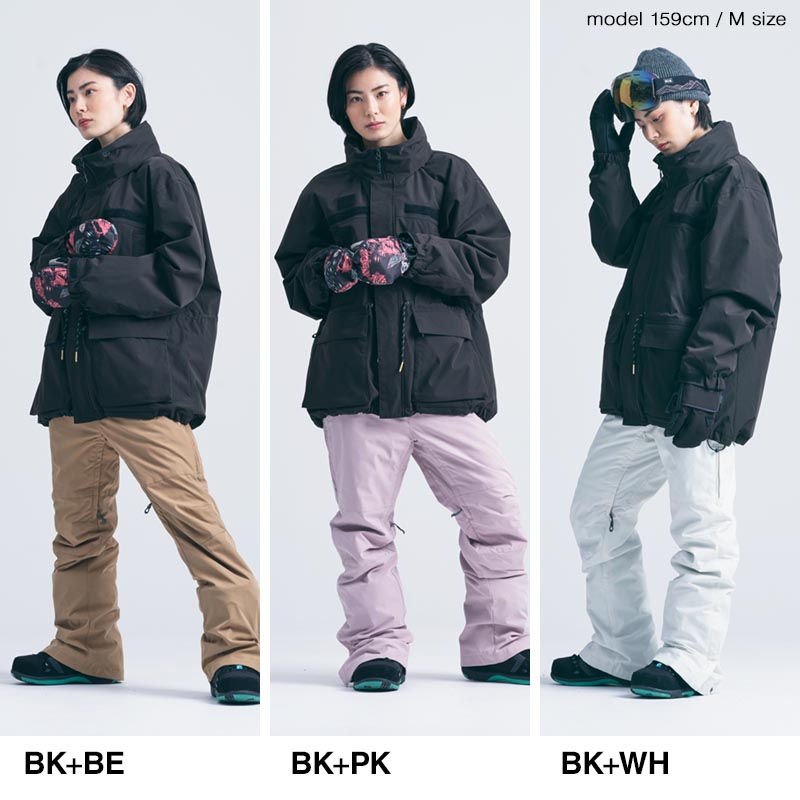 43DEGREES スノーボードウェア レディース 上下セット スキーウェア