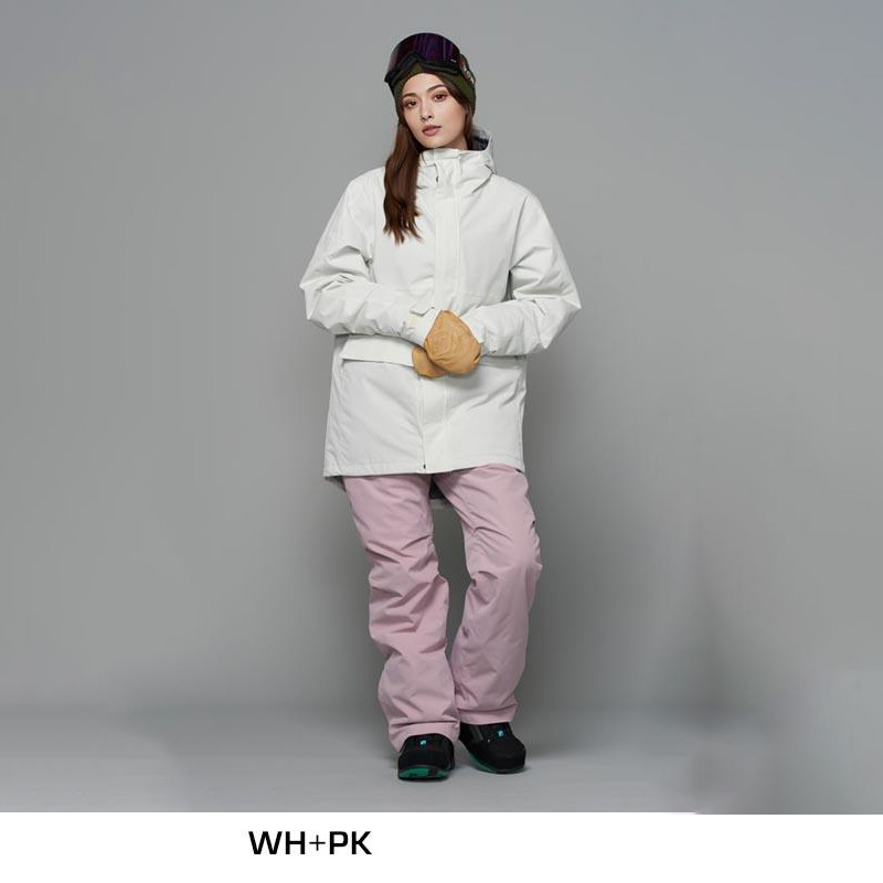 43DEGREES スノーボードウェア上下セット（色：ピンク系）｜ウエア