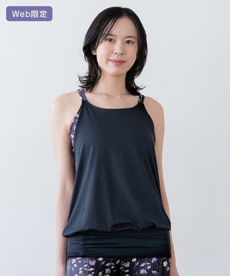 SUKALA】スプリングフラワーカバーキャミソール(XS・Sサイズ パンジー