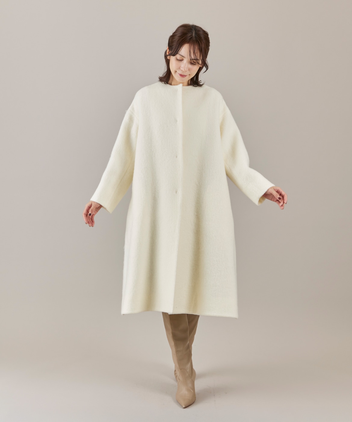 モヘヤテントラインコート《WEB限定》｜Maglie le cassetto（マーリエ