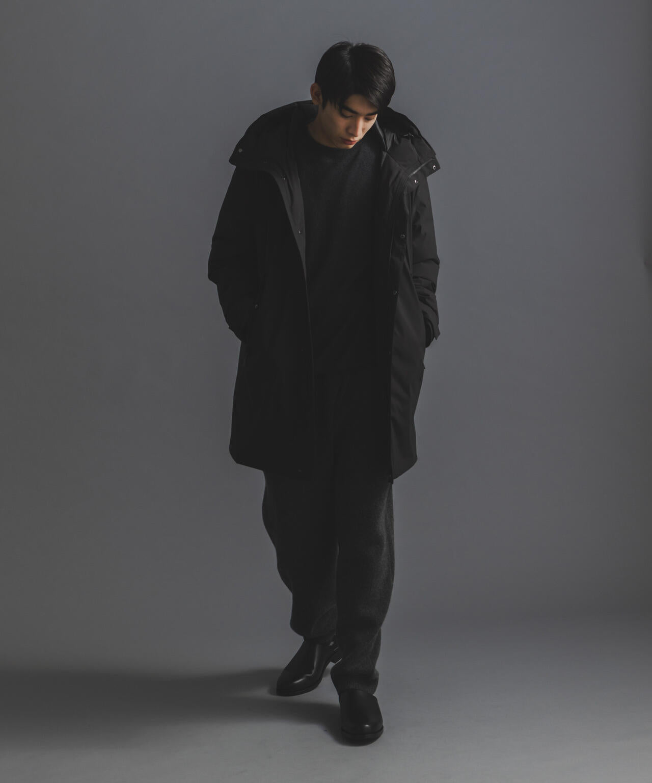 西川ダウン(R)」ロング フード ダウン