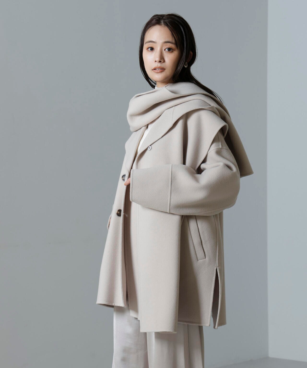 PURE LAMBS リバーミドルコート