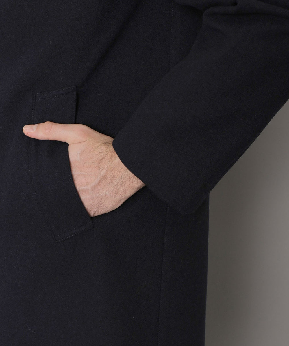 WEB・一部店舗限定】【DUNFORD】ウールメルトンステンカラーコート