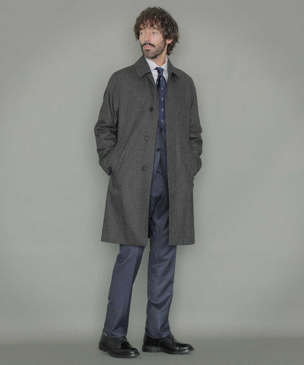 DUNFORD】【Loro Piana/ロロ・ピアーナ】ツイル無地ウールステンカラー