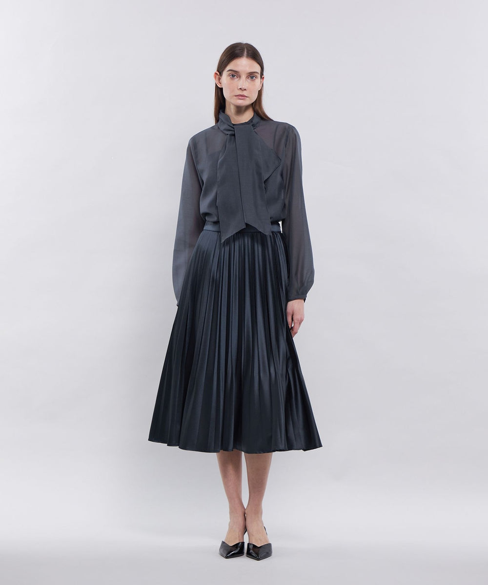 レザーライクエンボス プリーツスカート(スカート)｜EPOCA(エポカ)の