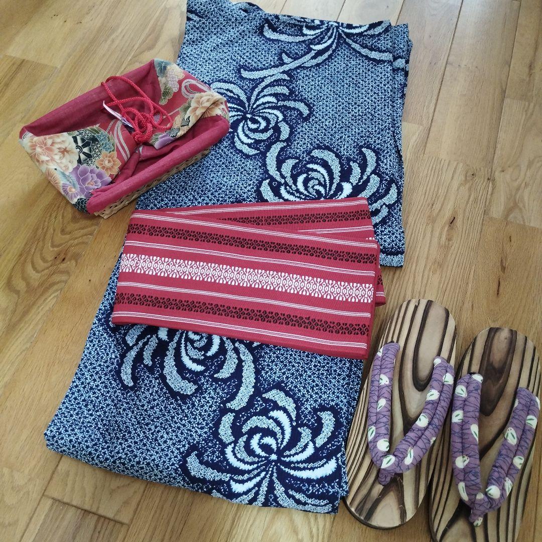 浴衣セット　新品博多帯　新品下駄　新品　カゴ巾着バッグ　特別価格 楽天市場】かご巾着と下駄 2点セット レディース 浴衣用 ゆかた用 籠