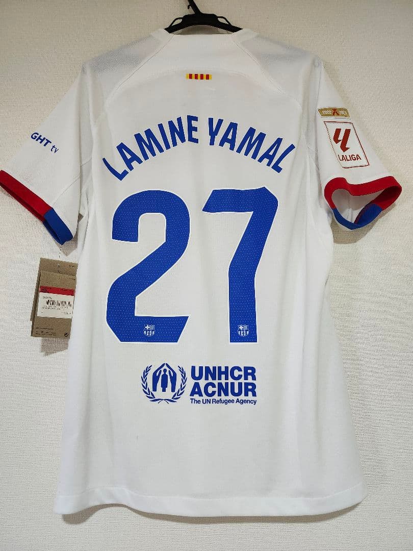 正規品]ヤマル バルセロナ アウェイ ユニフォーム FCバルセロナ 25-26