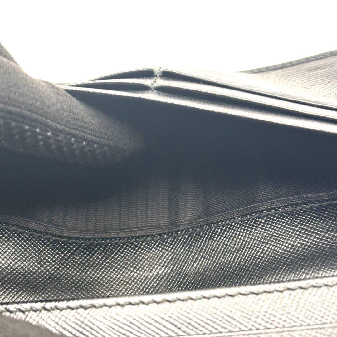 プラダ 長財布 三角ロゴ サフィアーノ レザー ブラック 1M1132 箱