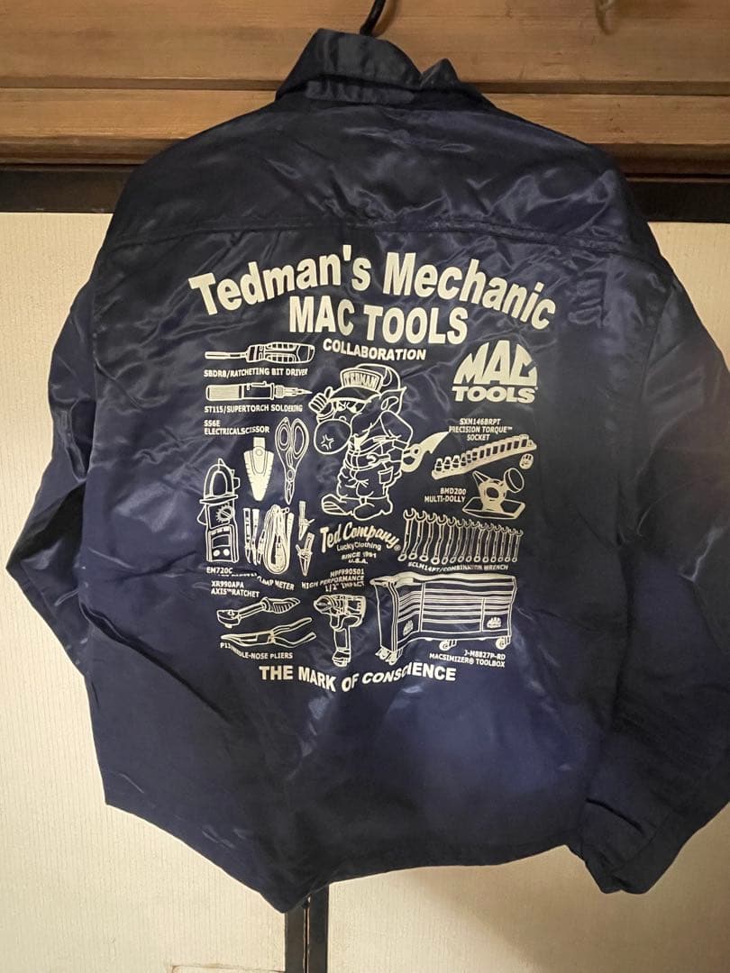マックツール テッドマンコラボフリースジャケットLサイズ ブルー MAC TOOLS/マックツール/フリースコート/ネイビー/ - メルカリ