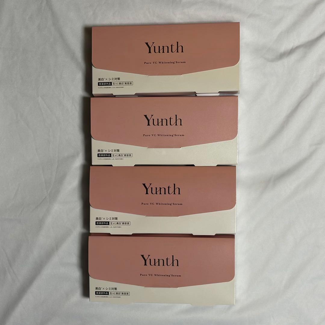 Yunth Pure VC Whitening System 4個セット Yunth Essence, Introductory Essence 28 Days' Worth Raw VC Skin