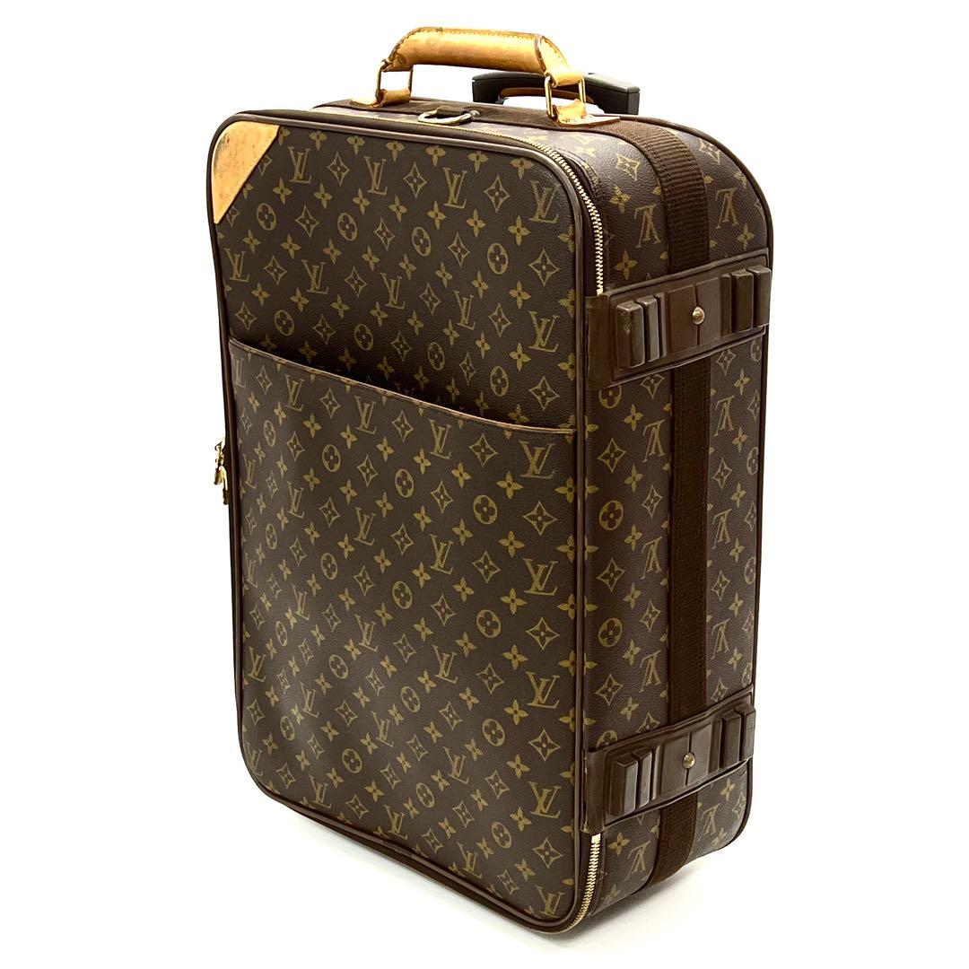 Louis Vuitton ルイヴィトン キャリーケース ペガス55 ブラウン - メルカリ