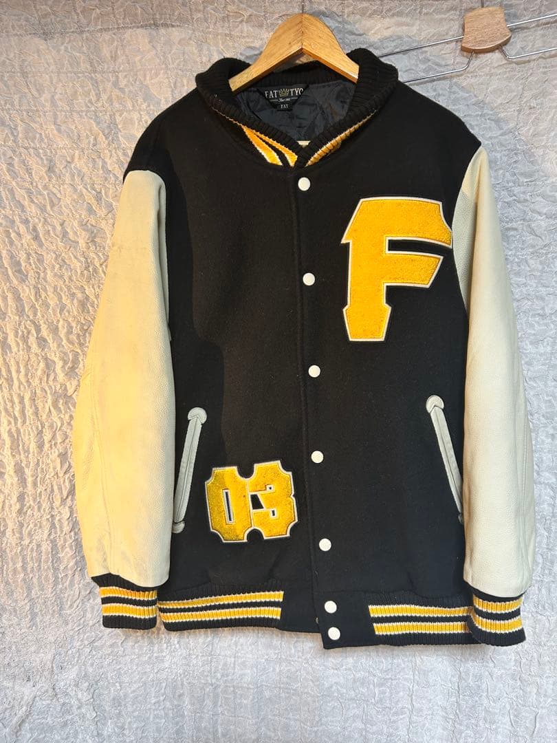【美品】FAT レタードスタジャン ストリート xl ワッペン 刺繍 スタジャン 2026年最新】スタジャン fatの人気アイテム - メルカリ