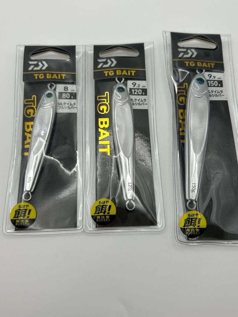 TG BAIT メタルジグ 80・120・150g 3個セット DAIWA TG BAIT メタルジグ 3個セット DAIWA TG BAIT メタルジグ 3個