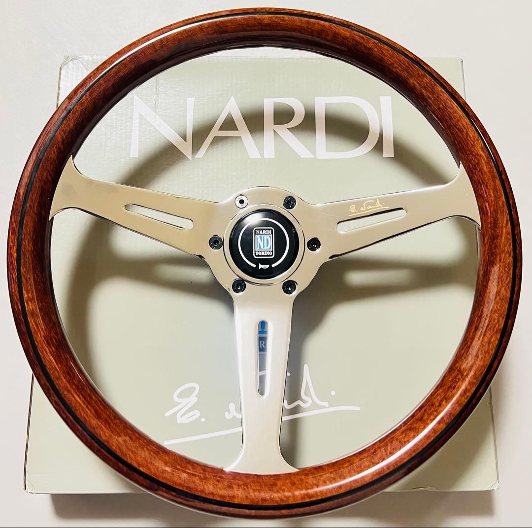 【大特価セール】ナルディ（NARDI）クラシックウッドステアリング　14インチ③ 楽天市場】ステアリング NARDI クラシック ウッド&ブラックスポーク