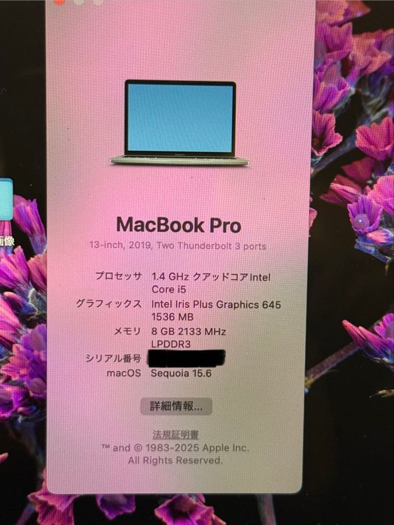 MacBook】Pro2019箱付き・収納バッグ・保護フィルム・ハブ付き(中古