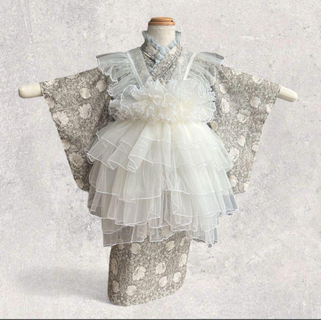 Waka♡レース被布 Waka♡レース被布 Waka♡レース被布 3〜7歳対応！】レース被布着物