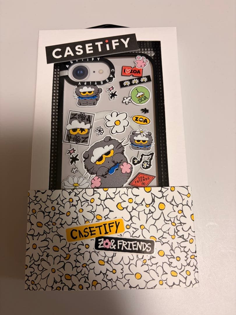 iPhoneアクセサリー Casetify zoa Sticker Case ZO&FRIENDS X CASETiFY ZOA 스티커 카드 홀더 스탠드 (블랙) – LINE