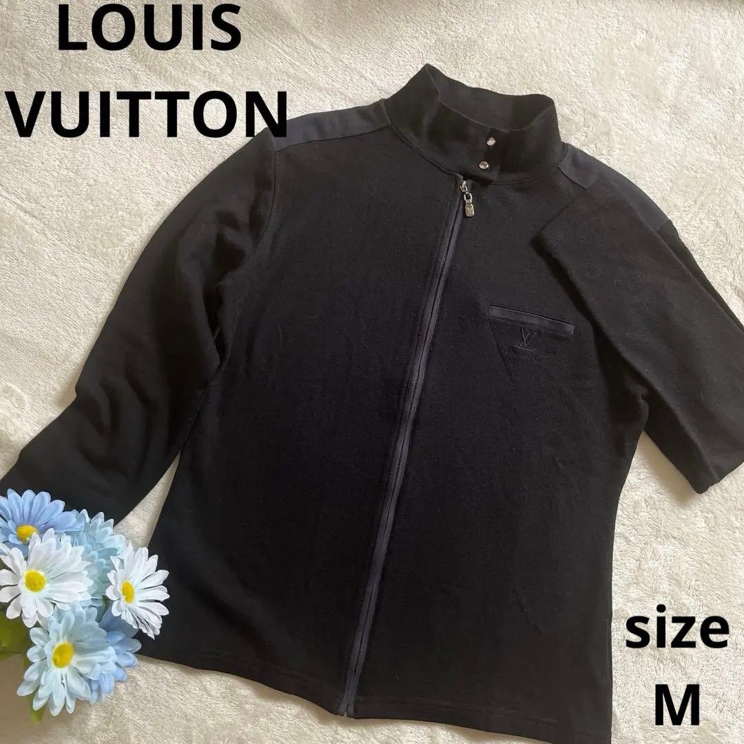 Louis Vuitton セーター 黒 メンズ　レディース 洗練されたデザイン LOUIS VUITTON】ルイヴィトン『1A9GIX シグネチャーウールハーフジップ