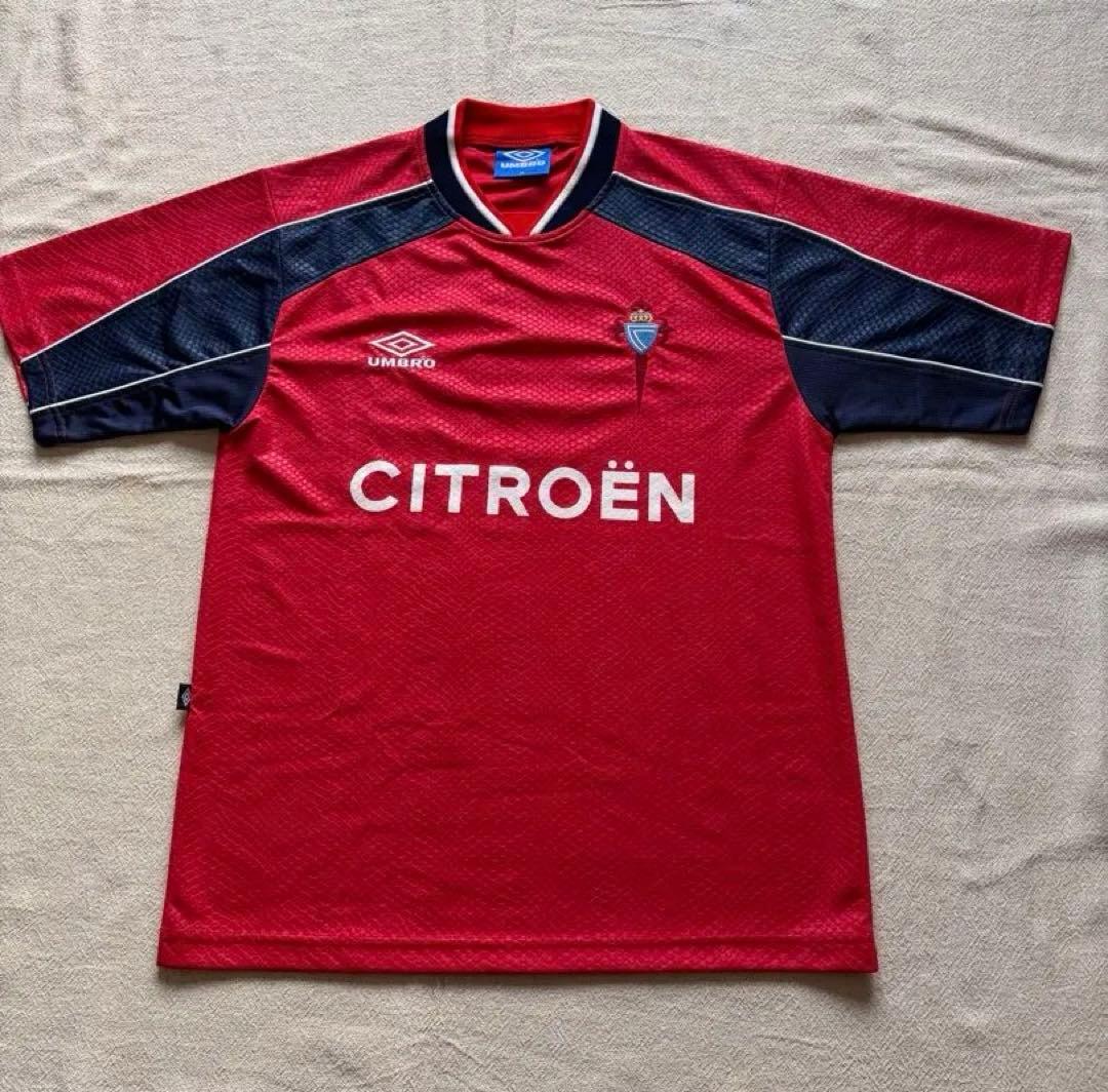 UMBRO セルタ・デ・ビーゴ（R.C Celta Vigo）99/00 CELTA Vigo 1999/00 Home Football Shirt #24 Catanha Umbro Citroen