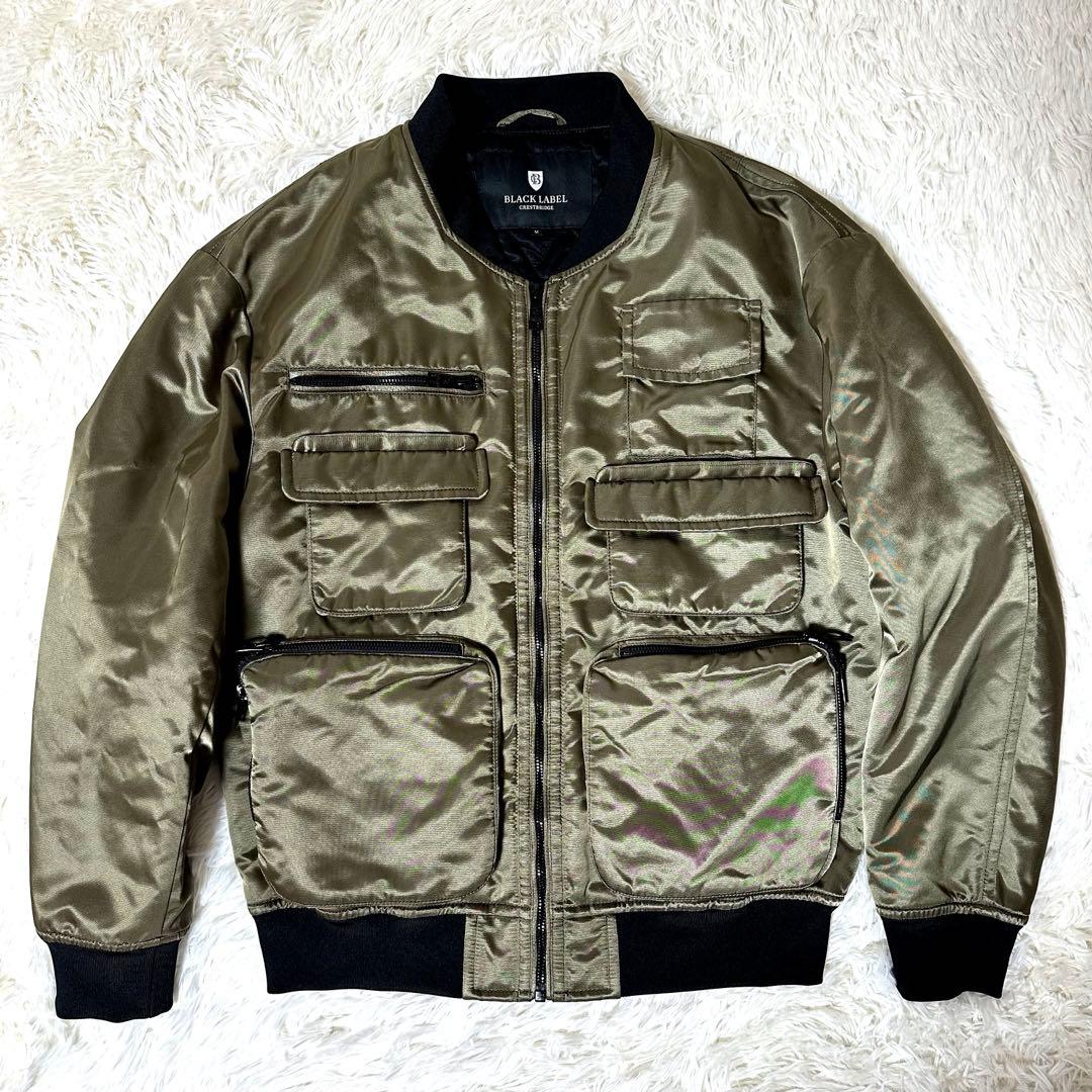 ブラックレーベルクレストブリッジ ボンバージャケット シャドーロゴ ブラックレーベルクレストブリッジ ボンバージャケット シャドーロゴ