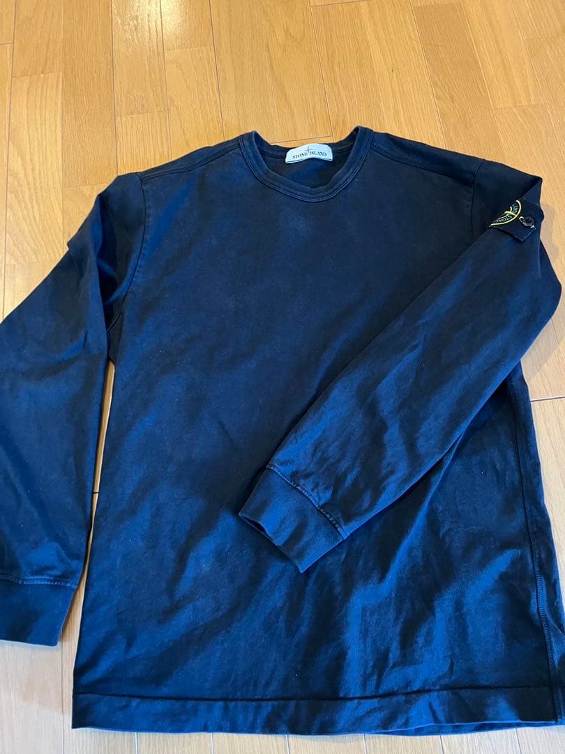 t*g様 Stone  黒　トレーナー STONE ISLAND ストーンアイランド ワッフル スウェットシャツ 6100056