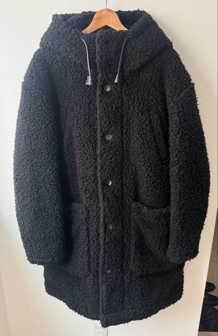 【美品】DSQUARED2 FAUX SHEARLING HOODED COAT 美品】DSQUARED2 FAUX SHEARLING HOODED COAT