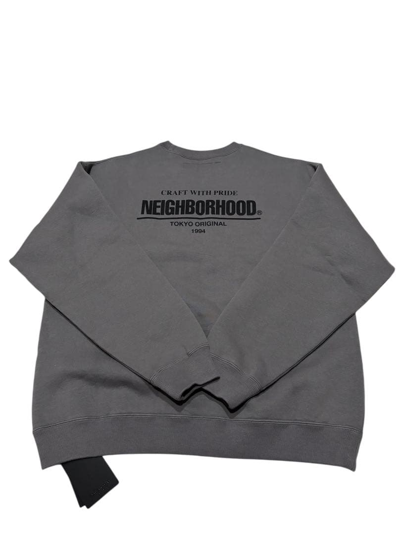 大人気　neighborhood トレーナー・スウェット 新品未着 DELUXE/デラックス】NEIGHBORHOOD × DELUXE CREW - GRAY / 23ADNH2005