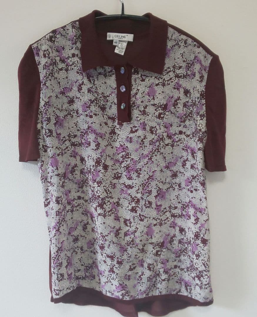 希少 CELINE 美品 シアーポロシャツ 総柄 40 大きいサイズ シルク 楽天市場】セリーヌ（ポロシャツ｜トップス）：メンズファッションの通販