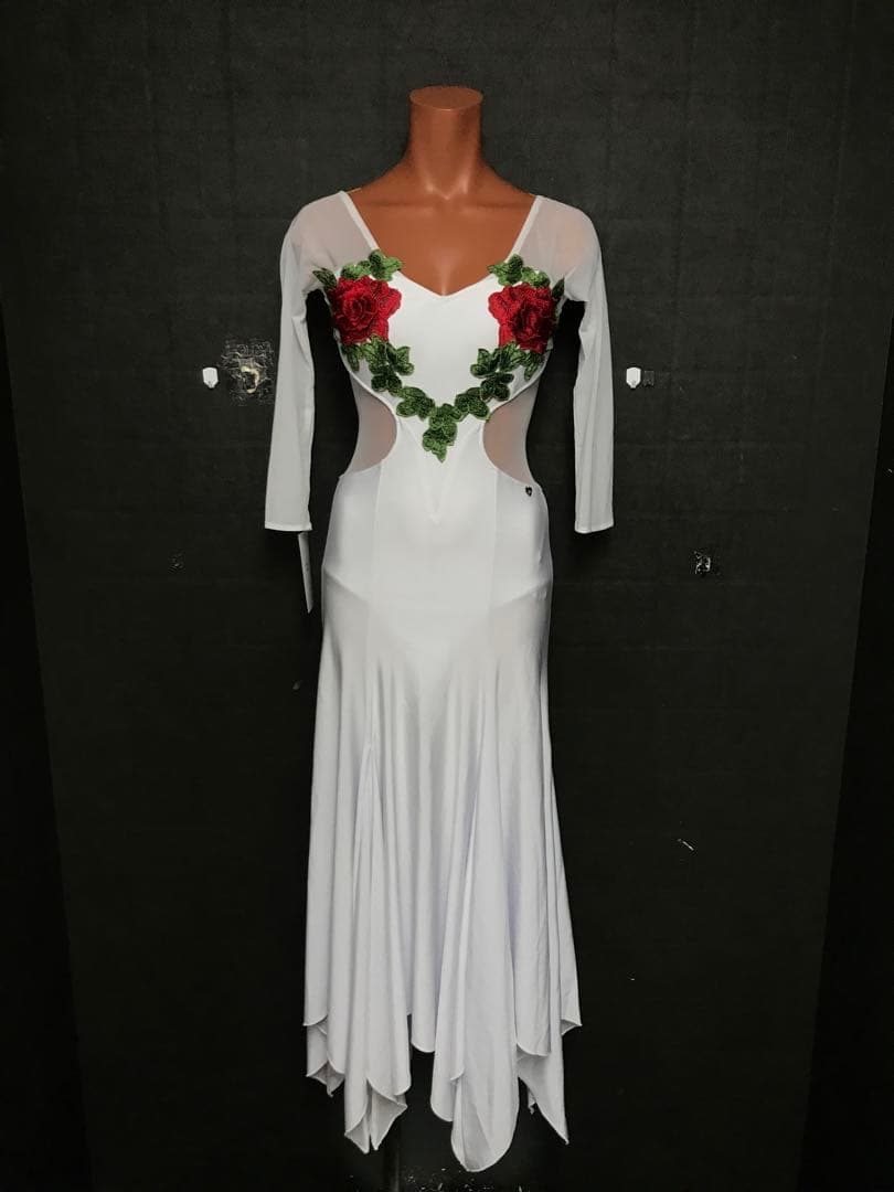 【TID】【新品】白バラワンピース3621 GeeRA（ジーラ） ワンピース バックストラップデザインキャミ