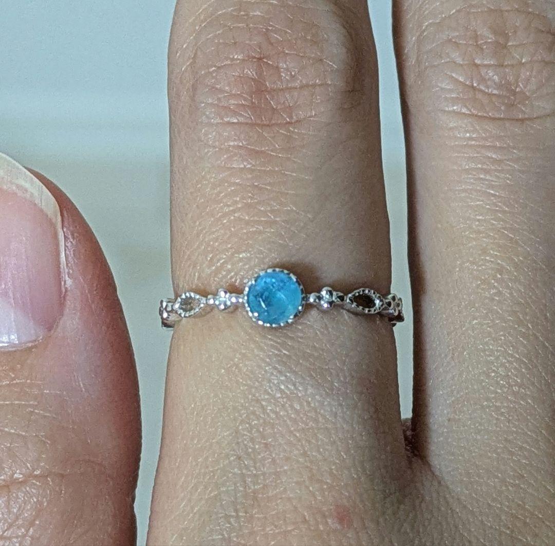 よ*)様 銅1.7%パライバトルマリン0.219ctリング ブラジル産 パライバトルマリン リング 0.123ct k18 | fortejewelry