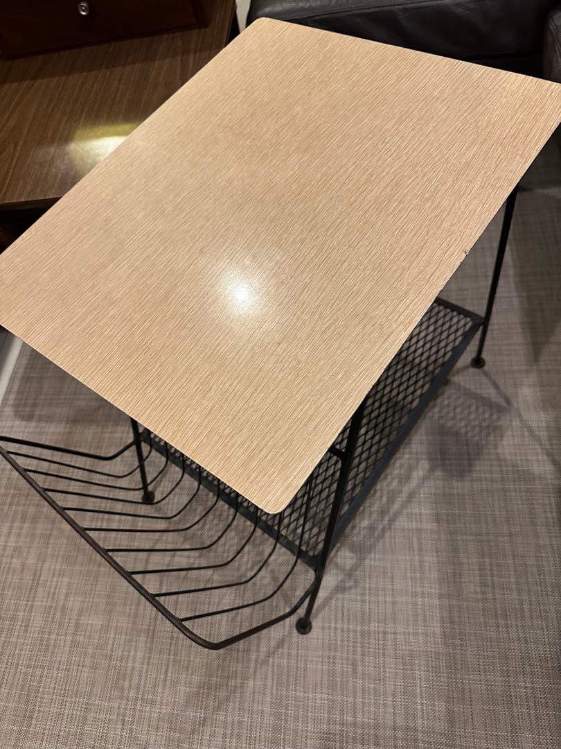 アメリカ製　50s マガジンラックテーブル ステップエンドテーブルセット 楽天市場】サイドテーブル 高さ50cm マガジンラック 木製 スチール