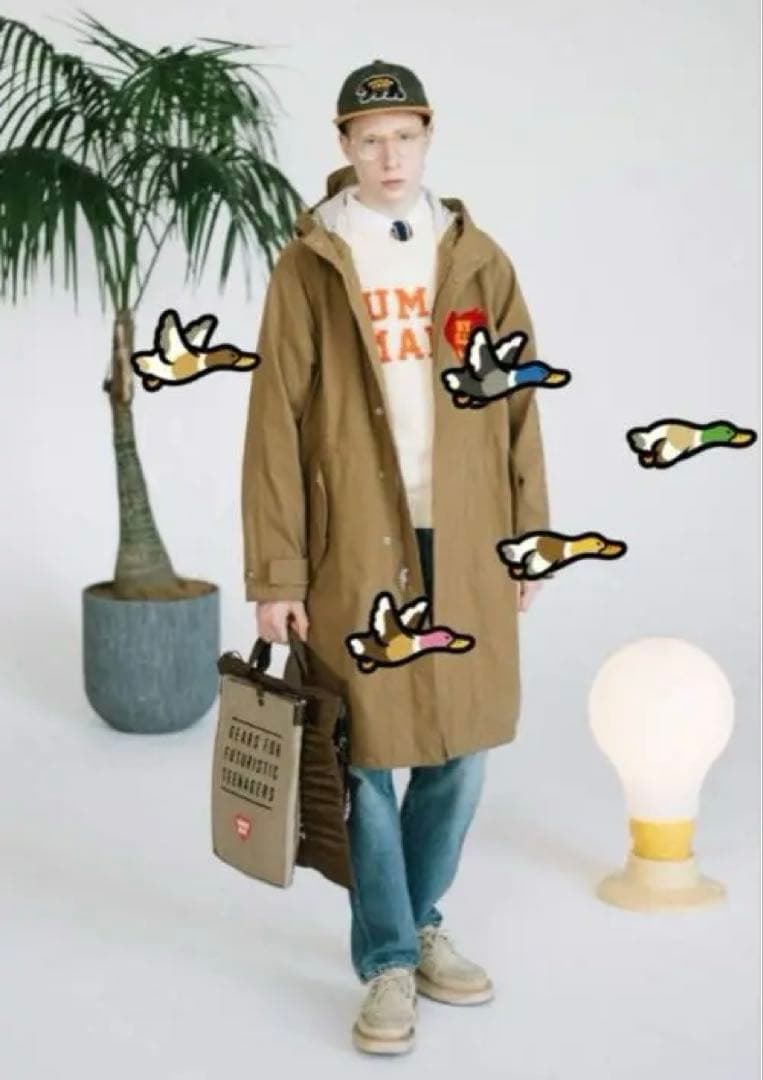 ジャケット・アウター Human Made Military Hooded Coat Brown HUMAN MADE Heart Camo Field Jacket Release Price | Drops | Hypebeast