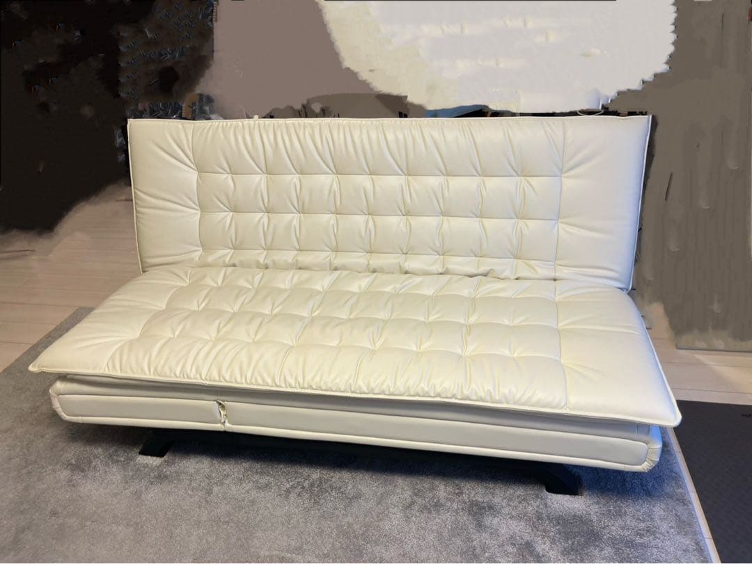 【FLORA】ニトリ ソファベッド　Nシールド　ホワイト ニトリ 合皮ソファベッド(Nシールド ロック IV) - 通販 | 家具と