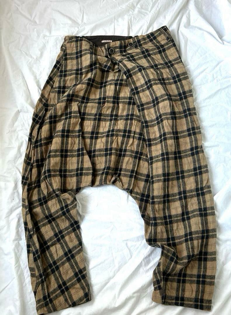 キャピタル　ウールタータンチェックサルエルパンツ サイズ1 KAPITAL KAPITAL（キャピタル） ヌーベルパンツ メンズ 12ozデニム サルエル