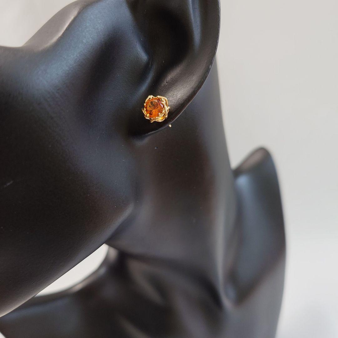 美品】ティファニー K18YG シトリン ピアス 片耳用 6679 - メルカリ