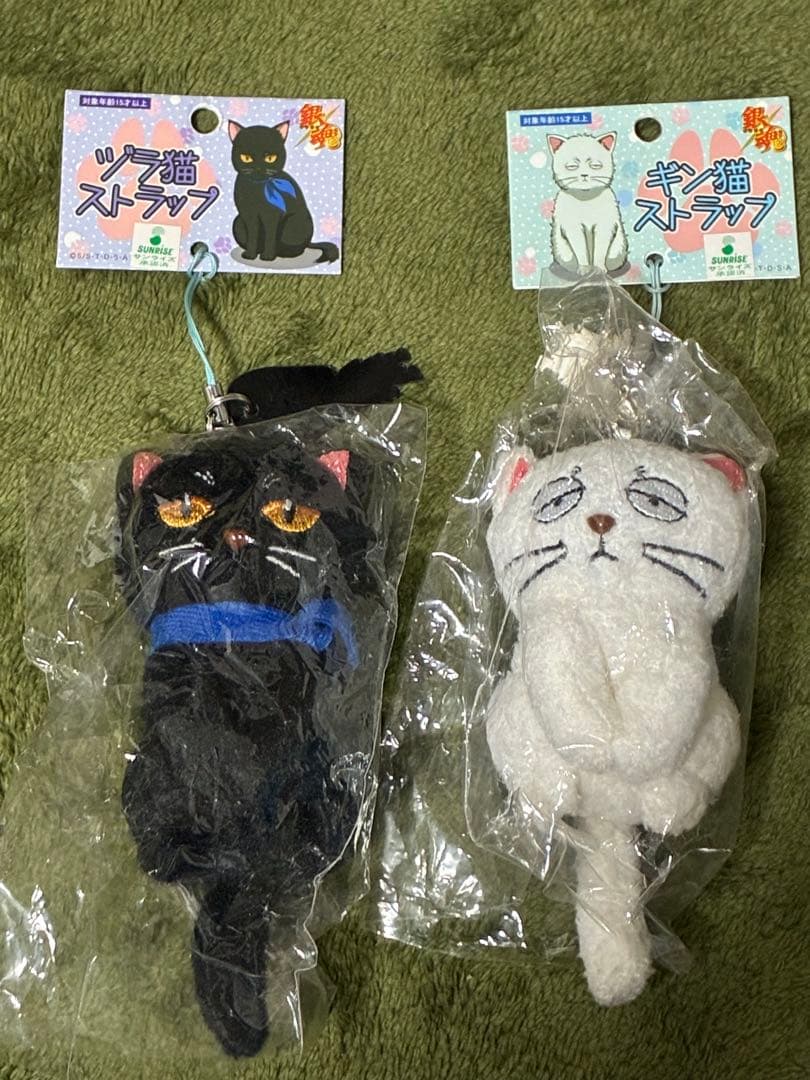 銀魂 ギン猫 ヅラ猫 ストラップ ぬいぐるみ 銀時 桂 銀魂 ぬいぐるみキーホルダー ギン猫 ヅラ猫 銀時 桂｜Yahoo!フリマ